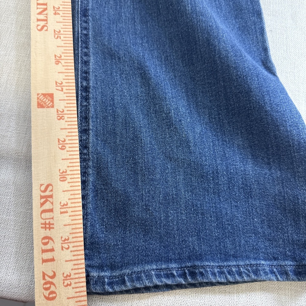 Old Navy Wow Bootcut Jeans Womens 12 Long Blue Mid Rise Stretch Denim Y2K - Picture 9 of 12